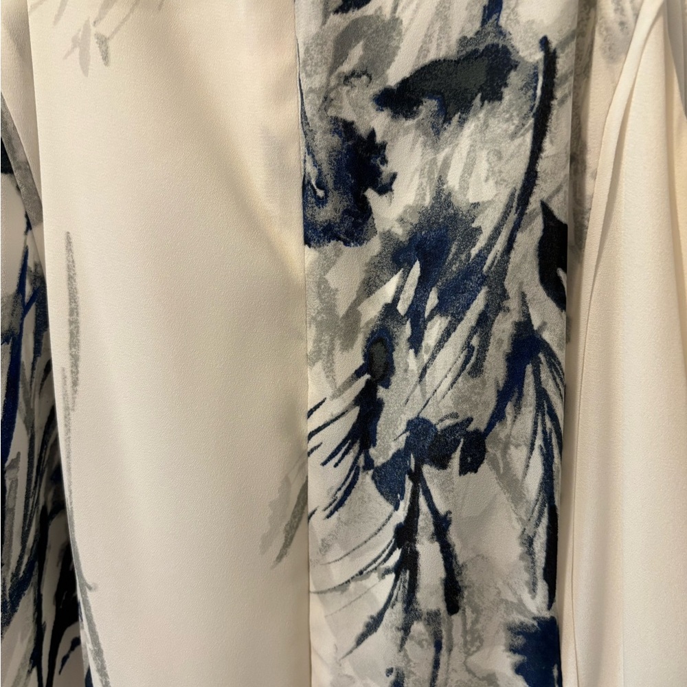 Donna Karan Blue and White Floral Maxi Dress NWT - Picture 6 of 7
